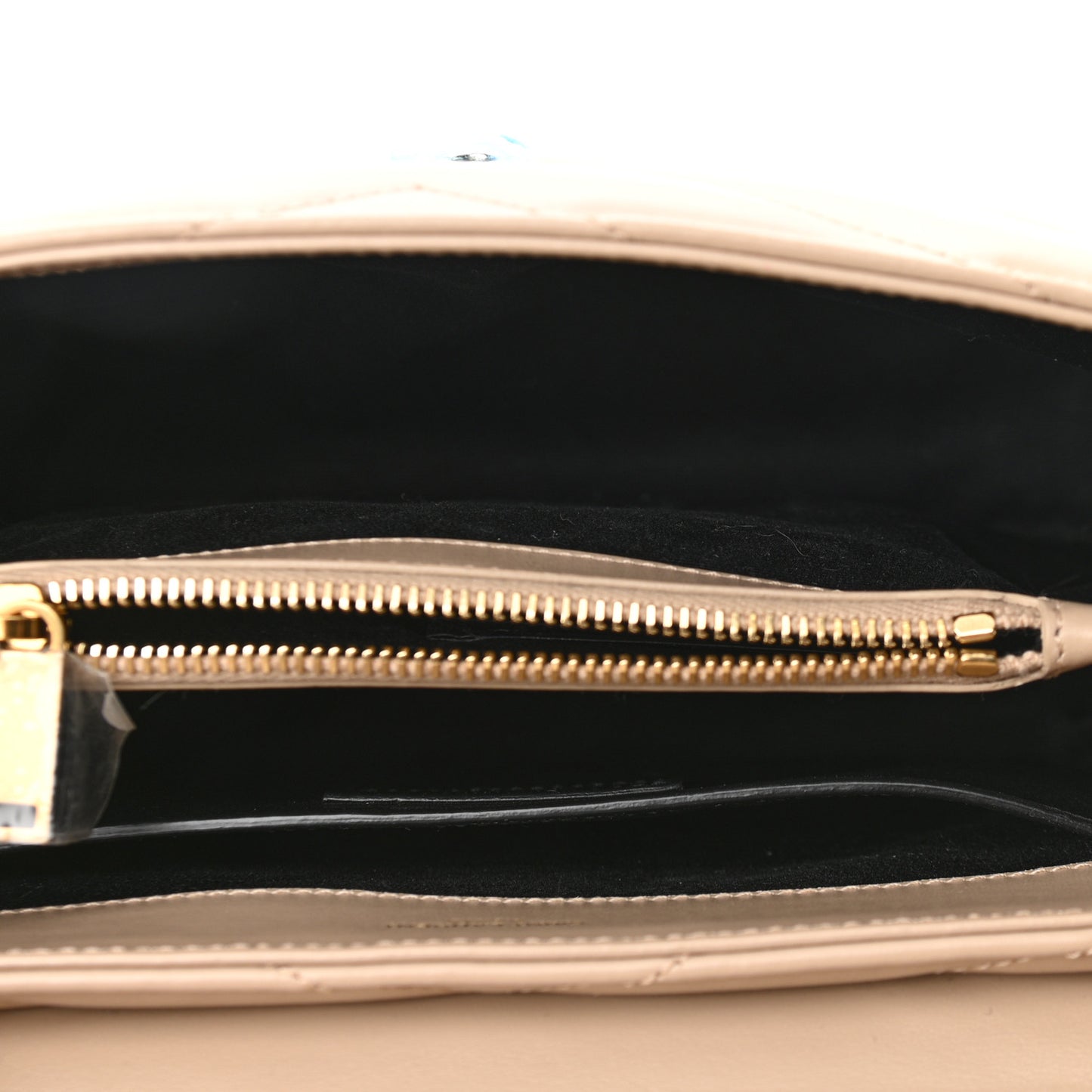 Calfskin Y Quilted Monogram Small Loulou Chain Satchel Dark Beige