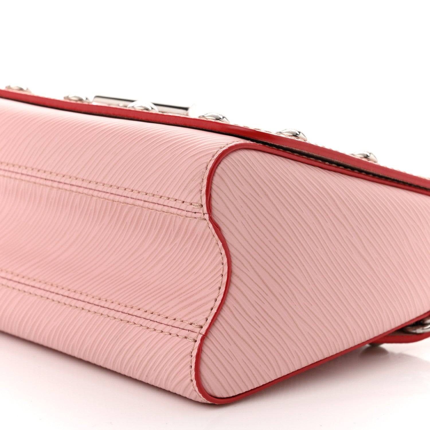 Louis Vuitton Epi Studded Twist Shoulder Bag PM Rose Ballerine 7 of 8