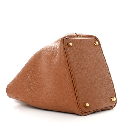 Hermes Taurillon Clemence Picotin Lock 18 PM Gold 4 of 10