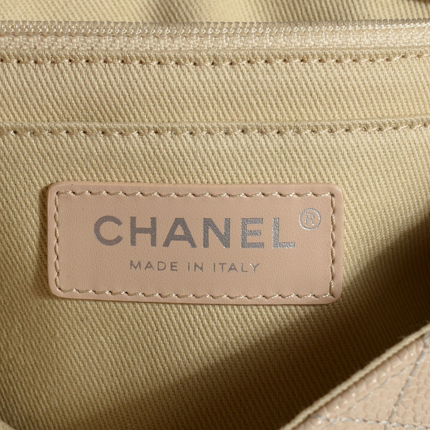 Grained Calfskin Small Natural Beauty Flap Light Beige