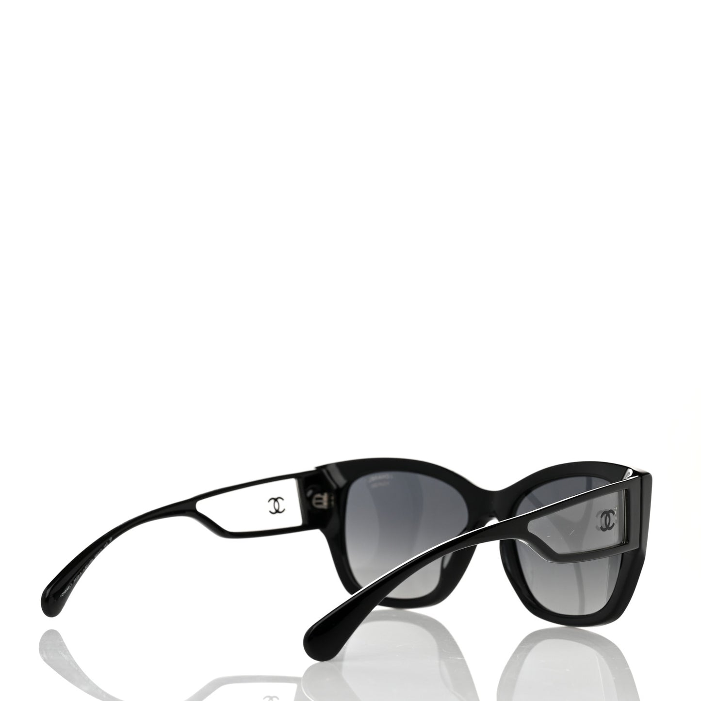 Acetate Polarized Butterfly Signature CC Sunglasses 5429-A Black