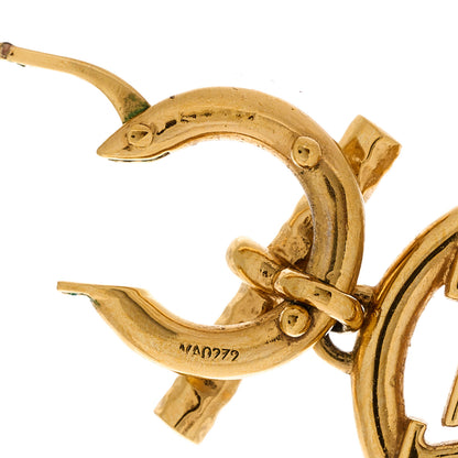 Louis Vuitton Baby Louise Earrings Gold 4 of 5