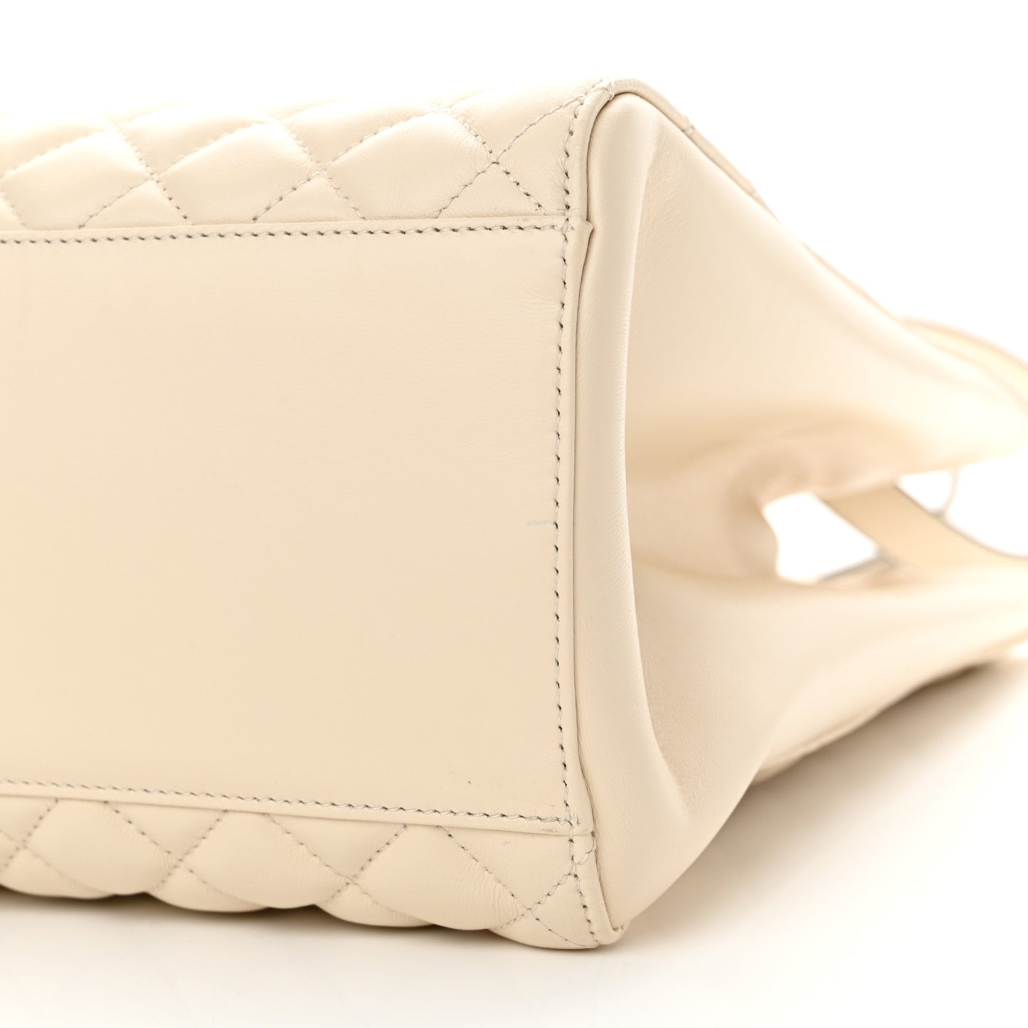 Nappa Quilted Medusa Tote Ecru