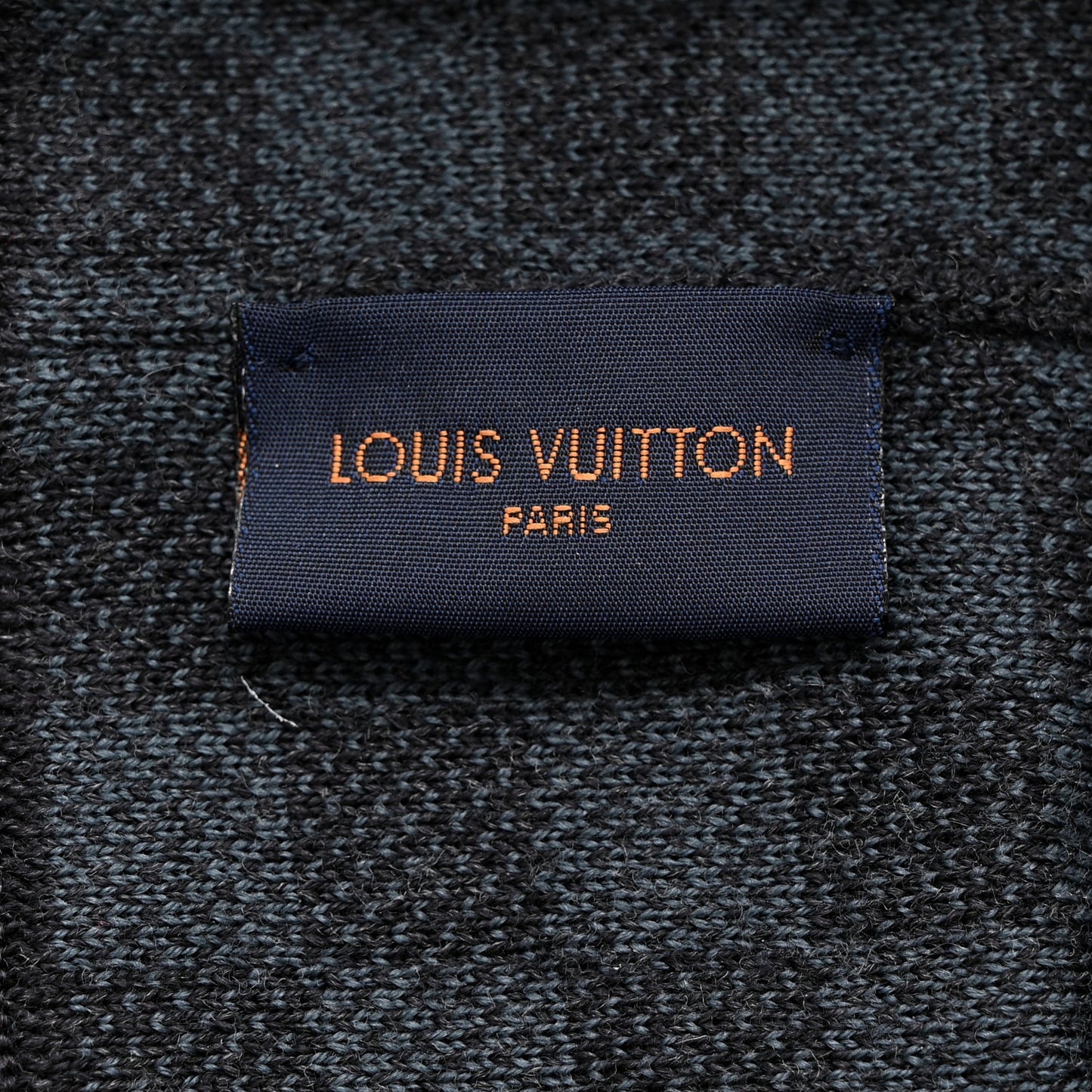 Wool Bonnet Petit Damier Graphite Beanie Hat