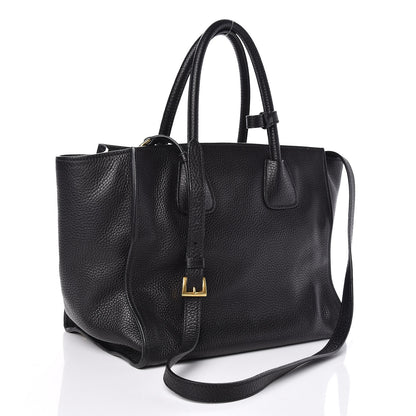 Prada Vitello Phenix Shopping Tote Black 5 of 10