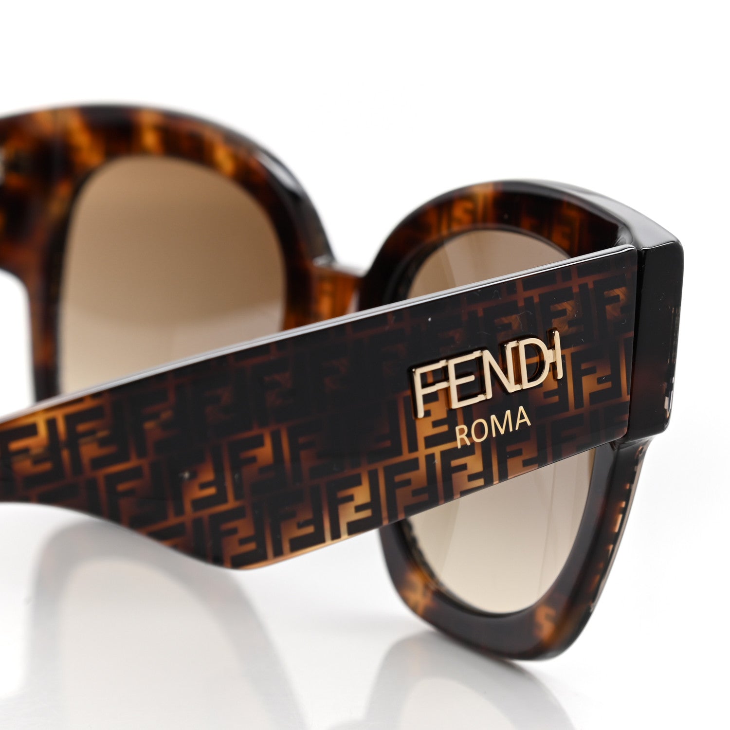 Fendi Acetate FF Sunglasses FF 0458/G/S Havana 5 of 9