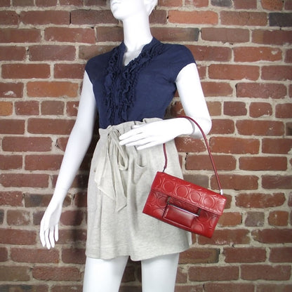 FASHIONPHILE SALVATOREFERRAGAMOSignatureLeatherRedBag 2 of 3