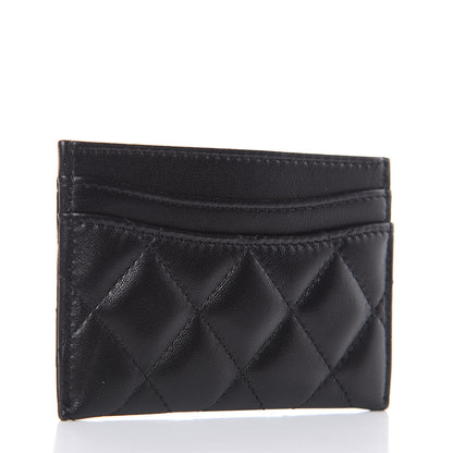 Chanel Lambskin Quilted Card Holder Black 3 of 9