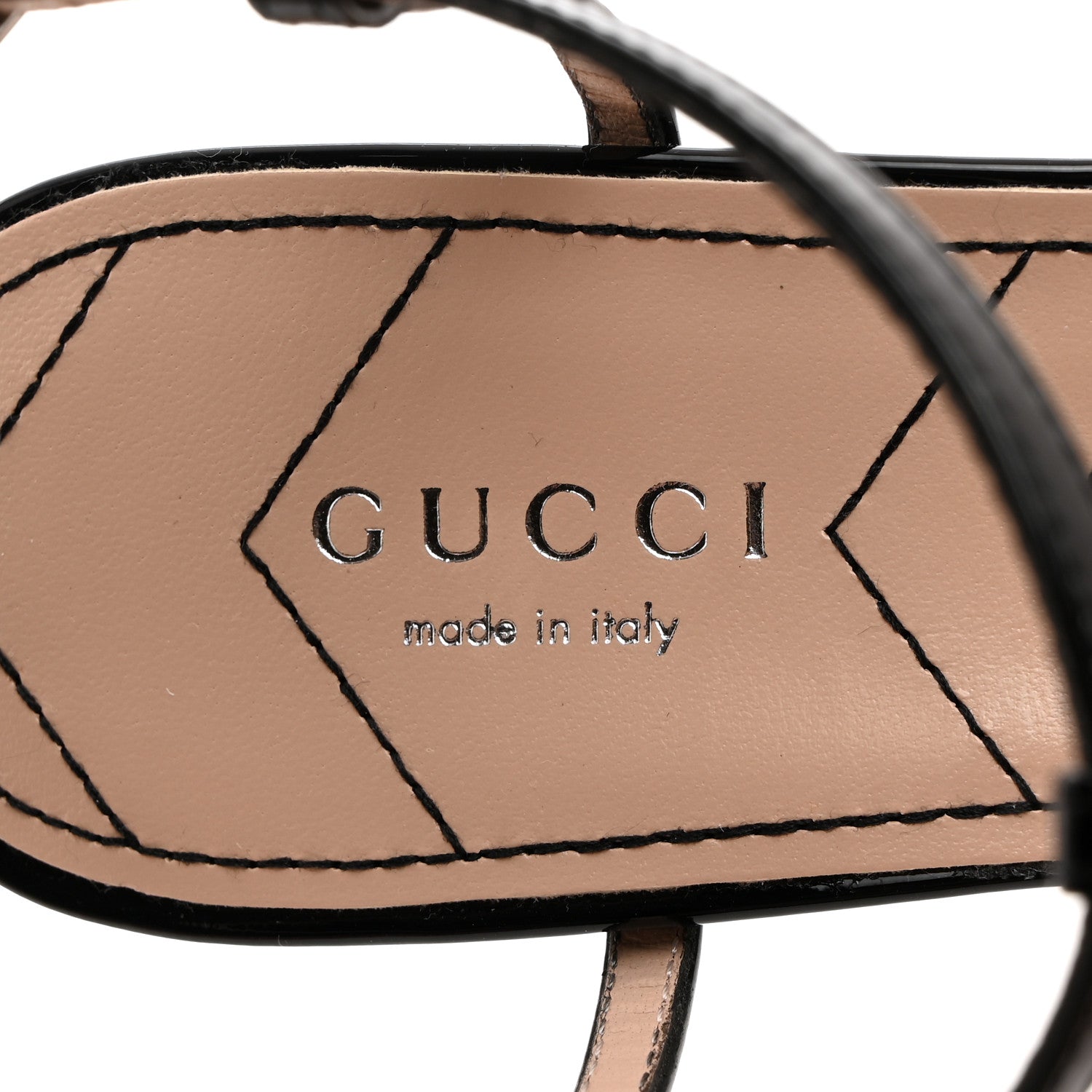 Gucci Calfskin Glitter Double G 55mm Slingback Pumps 38 Black Pink Glitter 6 of 8