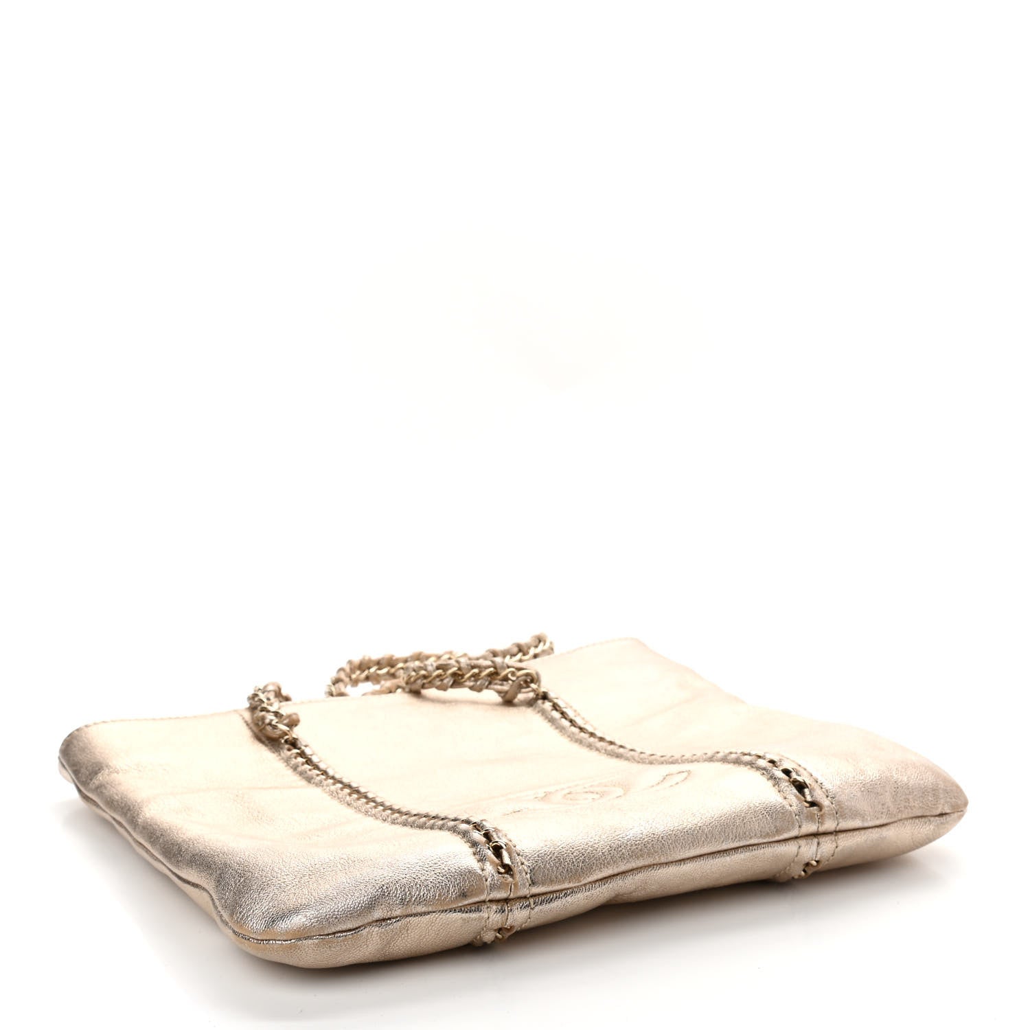 Chanel Metallic Goatskin Luxe Ligne Tote Gold 4 of 16