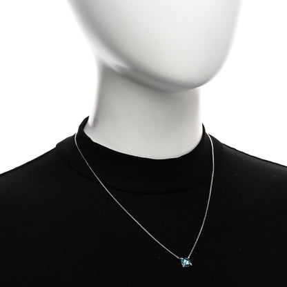 David Yurman Sterling Silver Diamond Blue Topaz 9mm Petite Chatelaine Pendant Necklace 2 of 4