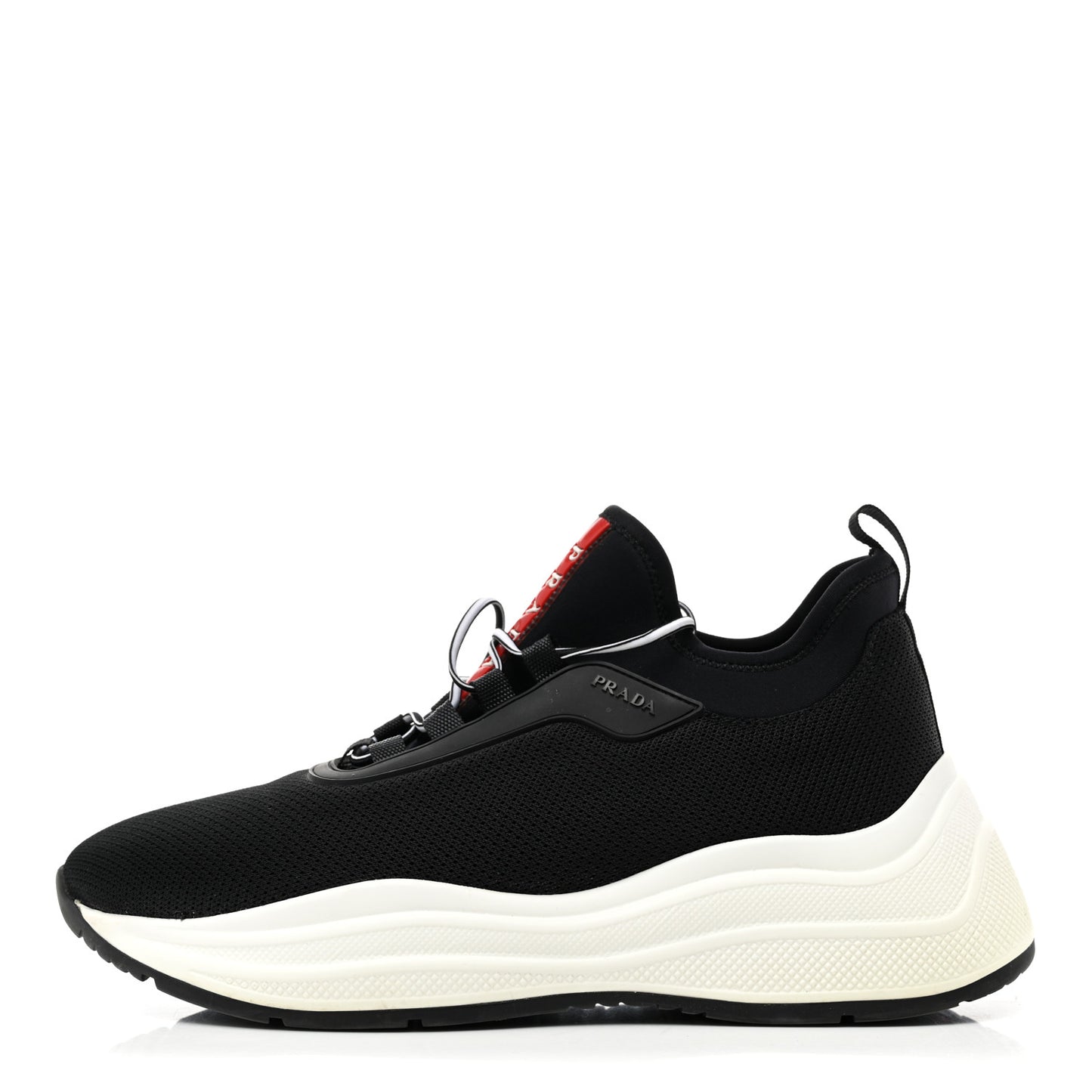 Mesh Neoprene Womens America's Cup 45mm Sneakers 38 Black White