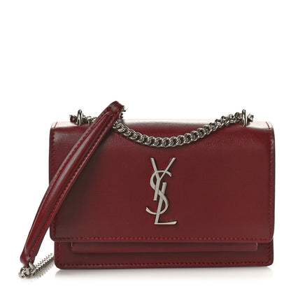 Saint Laurent Calfskin Monogram Sunset Chain Wallet Palissandre 1 of 11