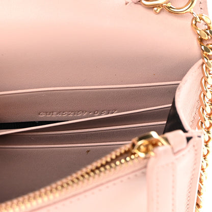 Saint Laurent Smooth Calfskin Classic Monogram Kate Tassel Chain Wallet Marble Pink 6 of 13