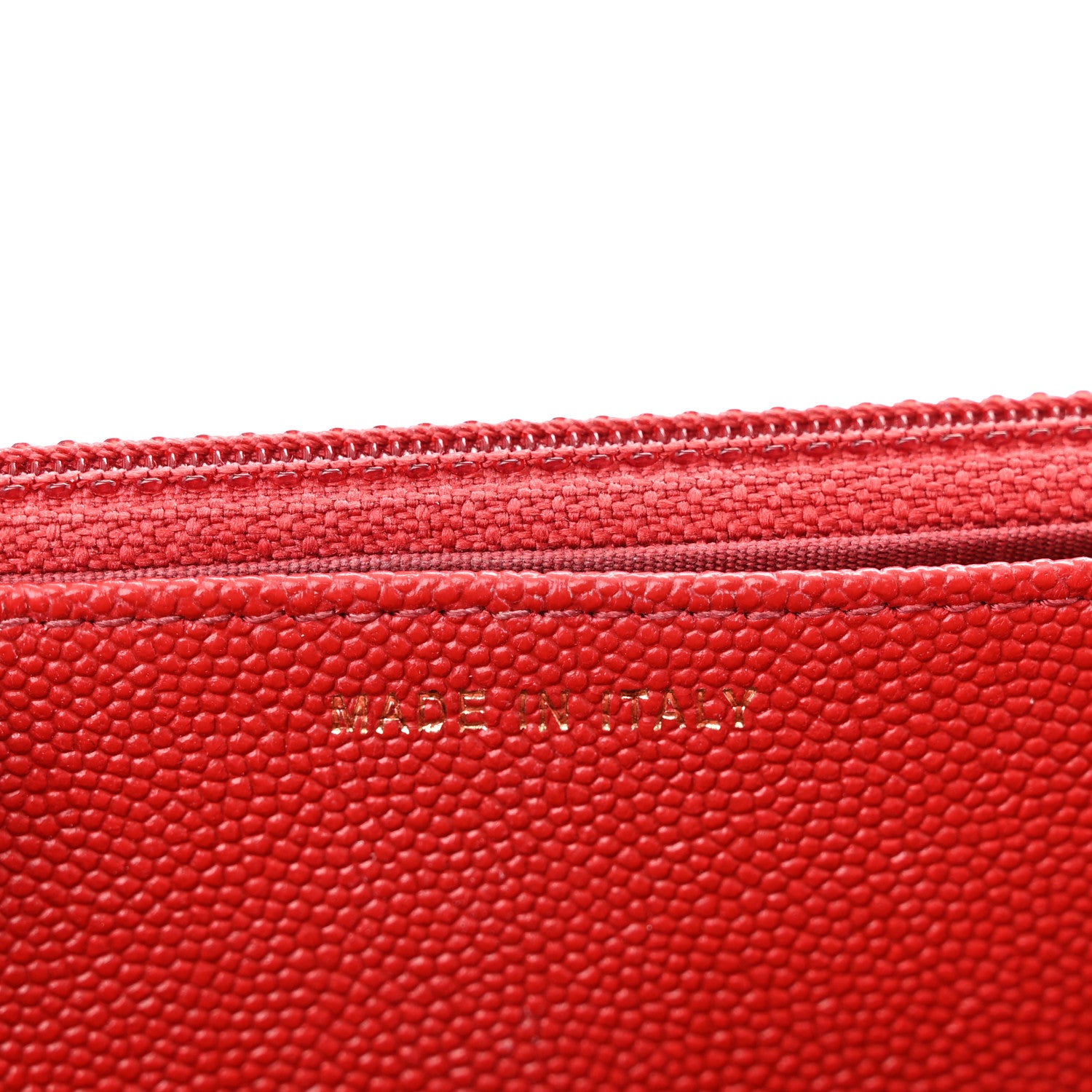Chanel Caviar Quilted Vintage Mademoiselle Wallet On Chain WOC Red 7 of 12