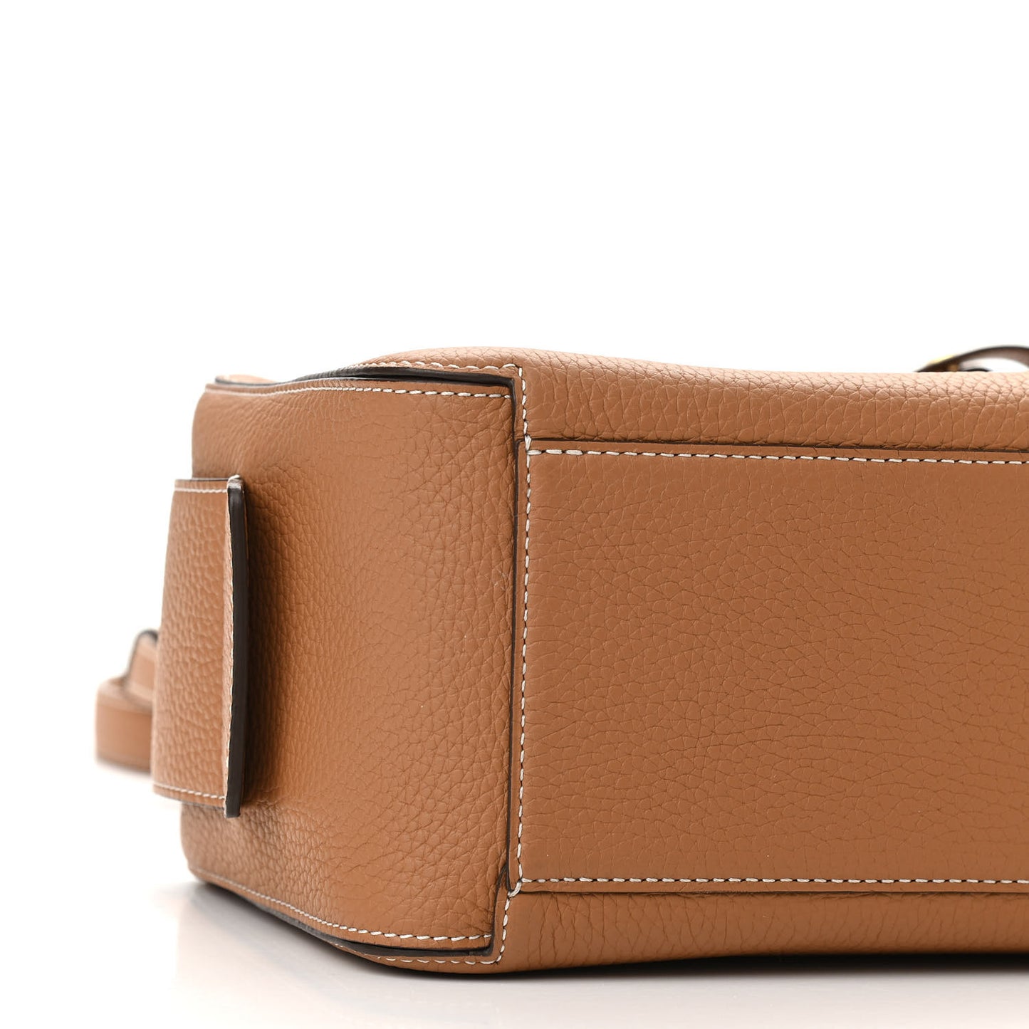 Grained Bullskin Cool Box MM Satchel Vegetal Ivory