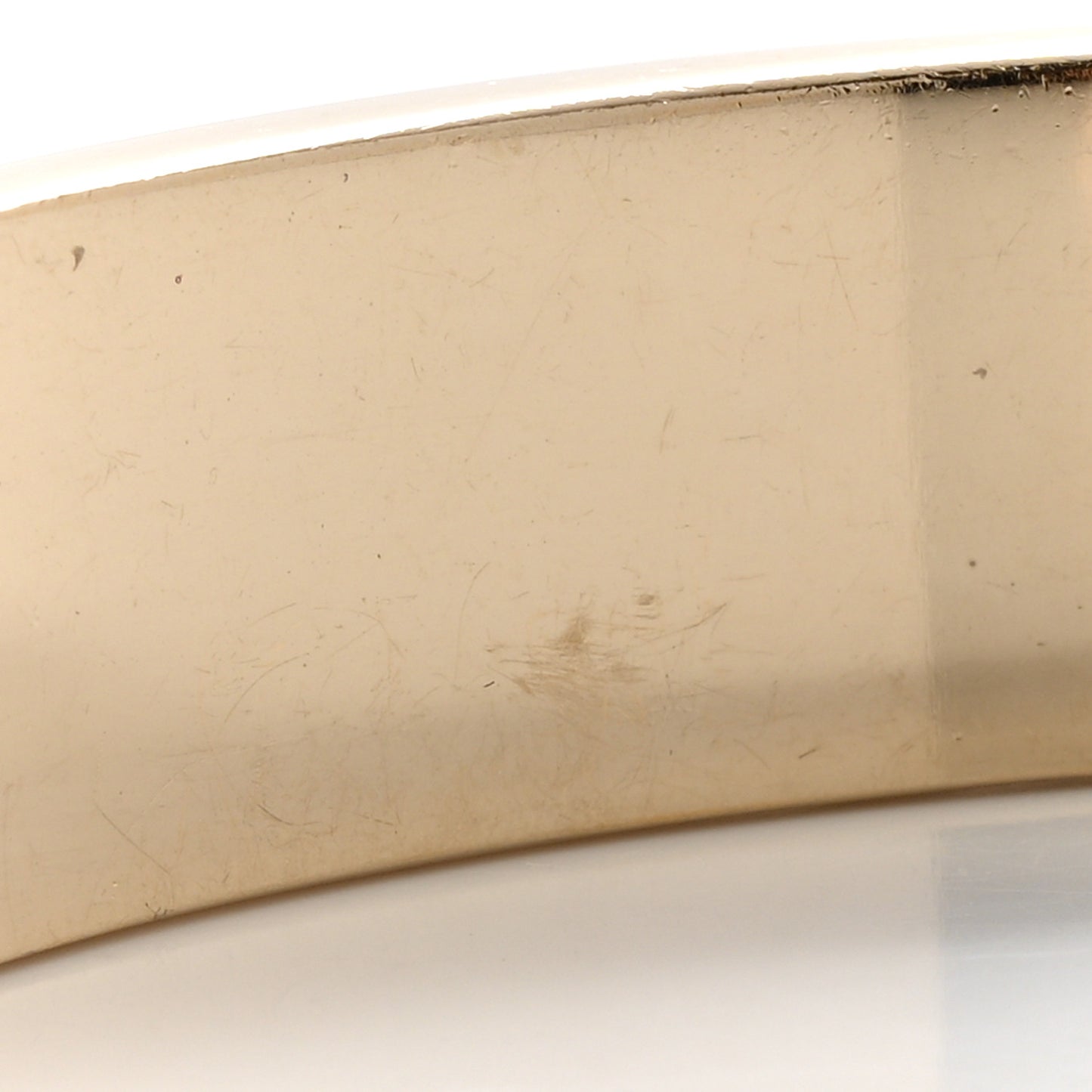 Metal Lambskin Pearl Name Plate Bracelet Black Gold
