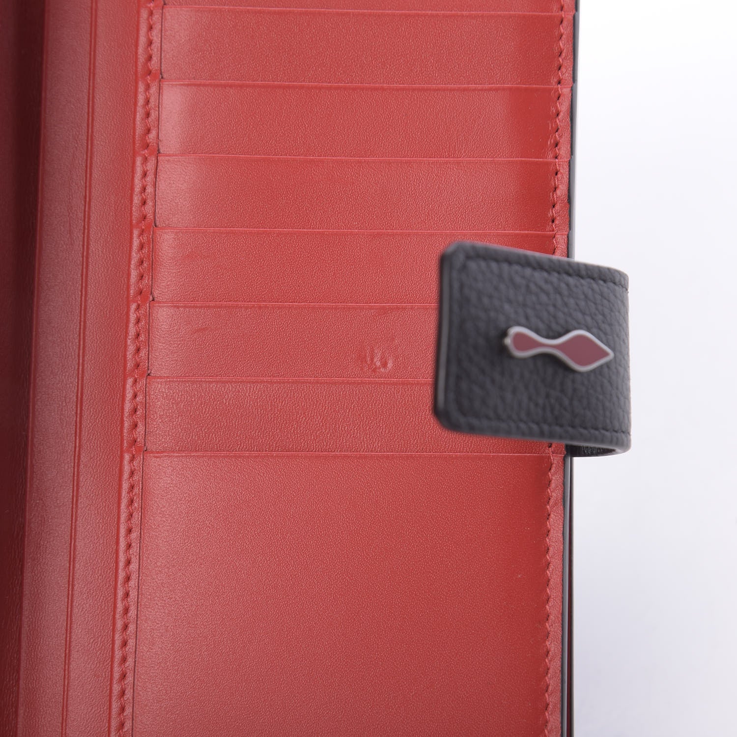 Christian Louboutin Calfskin Paloma Wallet Black 9 of 10