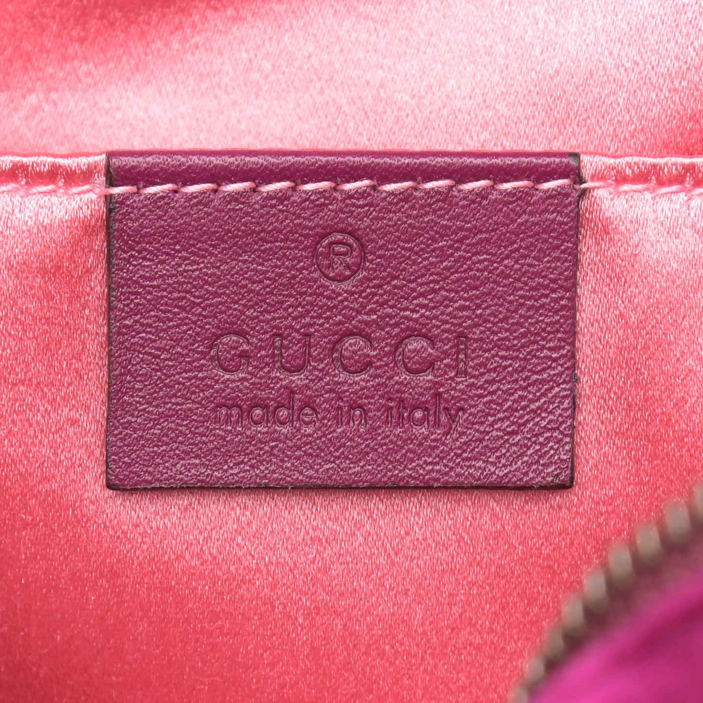 Velvet Matelasse Small GG Marmont Chain Shoulder Bag Fuchsia Violet Cyclamen