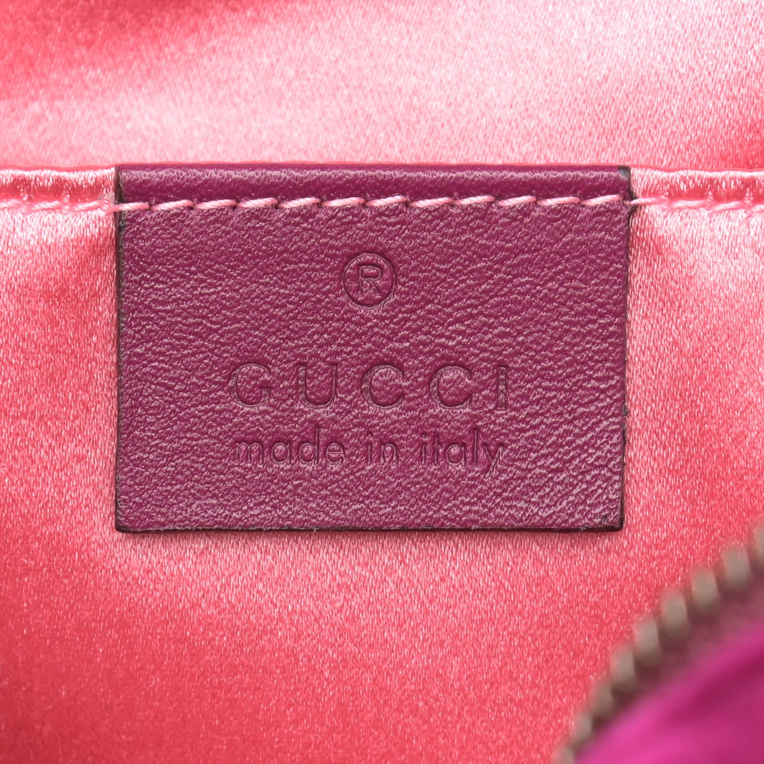 Gucci Velvet Matelasse Small GG Marmont Chain Shoulder Bag Fuchsia Violet Cyclamen 6 of 9