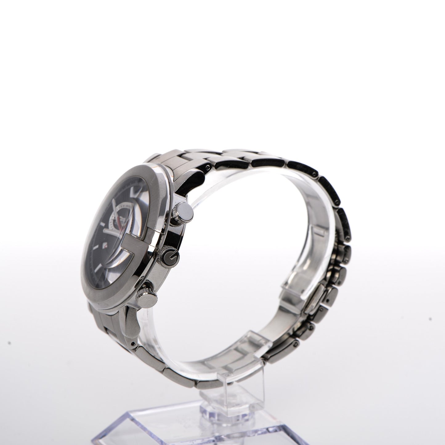 Stainless Steel 44mm G-Chrono Chronoscope Quartz Watch Black