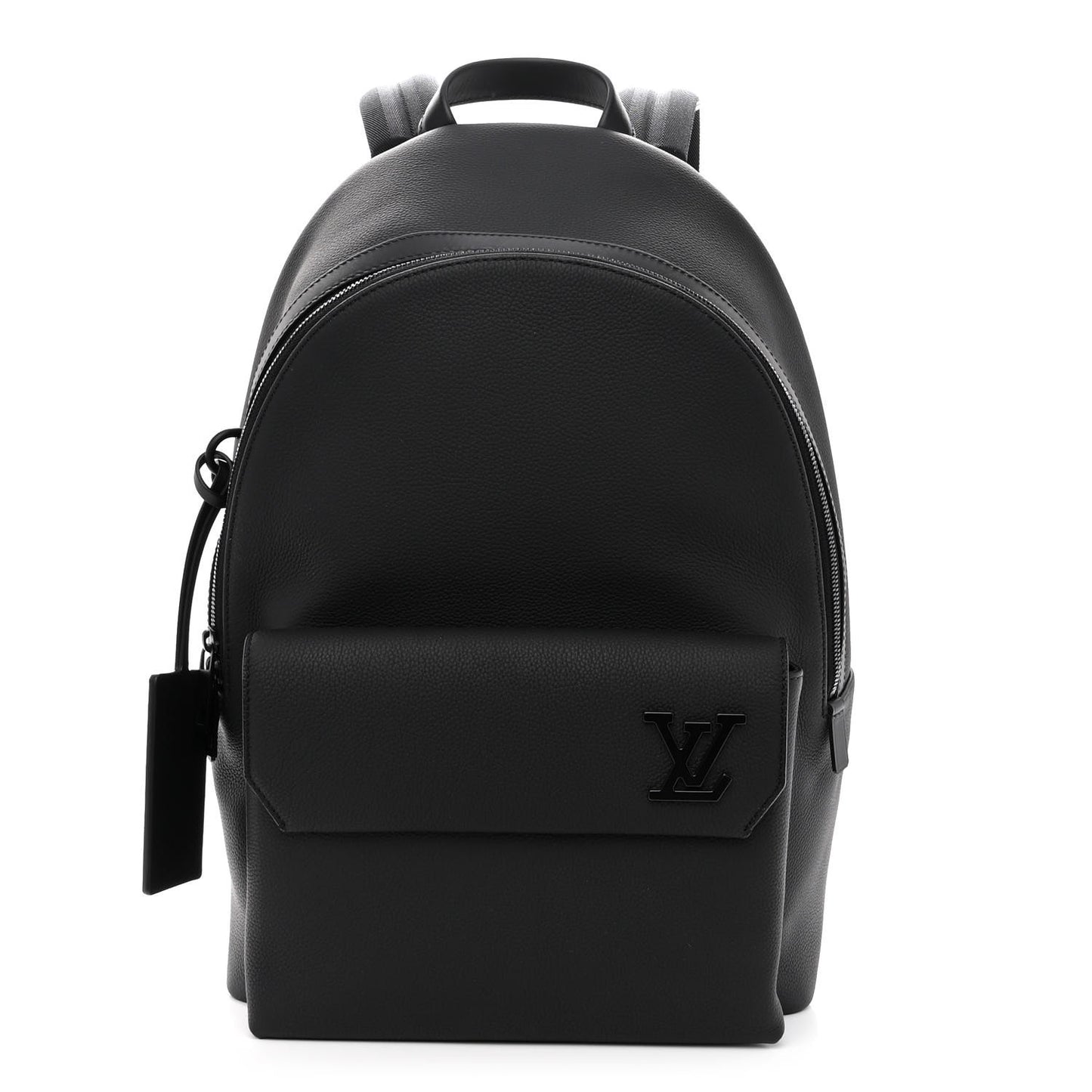 Grained Calfskin Aerogram Takeoff Backpack Black