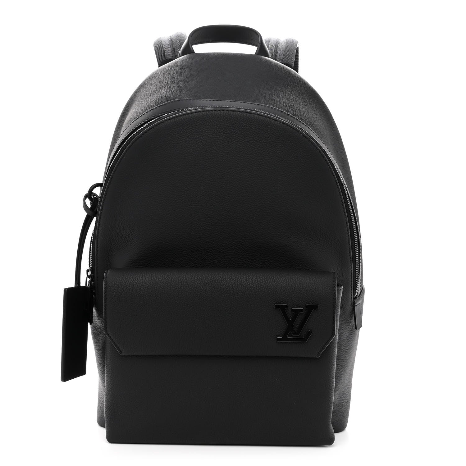 Louis Vuitton Grained Calfskin Aerogram Takeoff Backpack Black 1 of 9