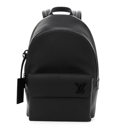 Louis Vuitton Grained Calfskin Aerogram Takeoff Backpack Black 1 of 9