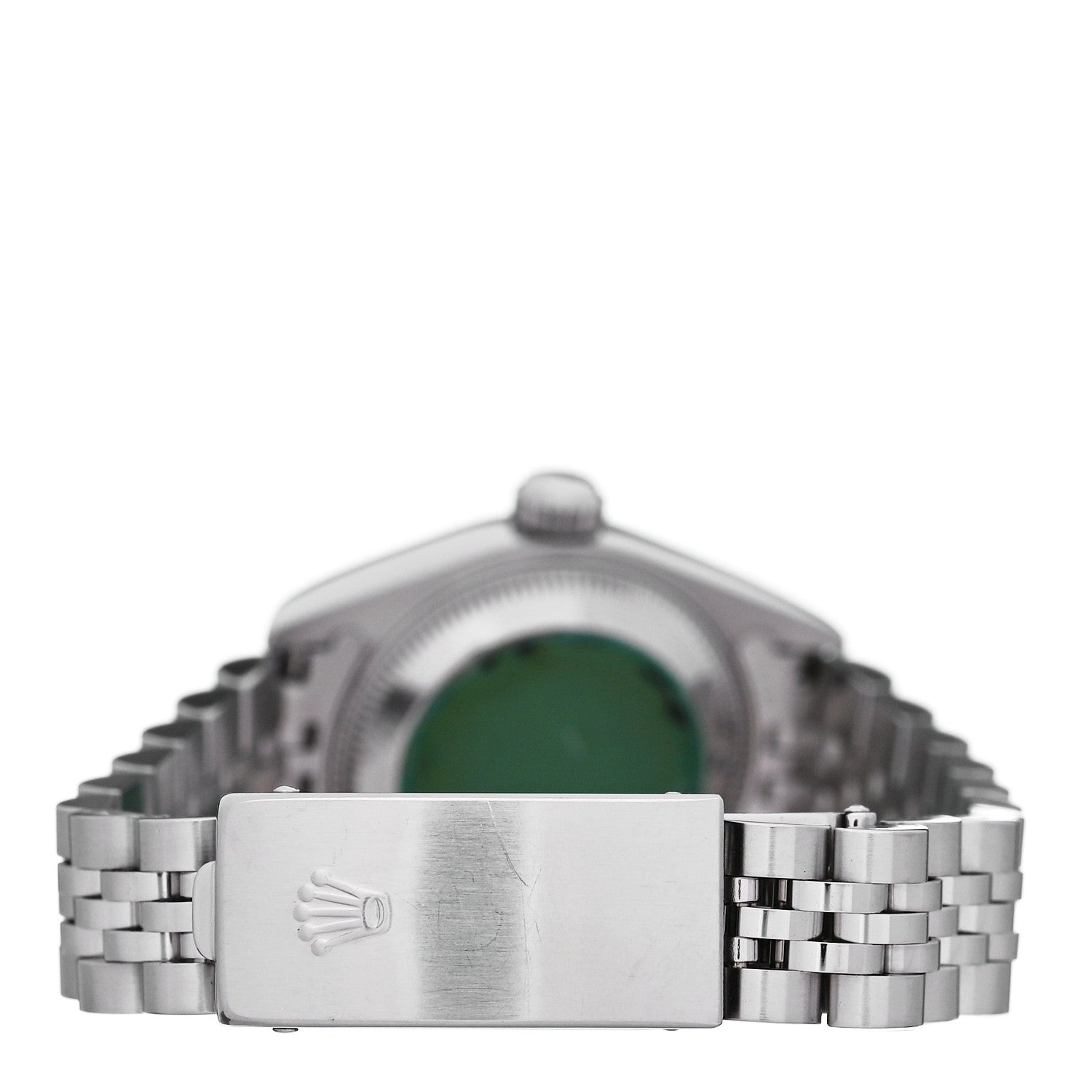 Rolex Stainless Steel 18K White Gold Diamond 26mm Oyster Perpetual Datejust Watch Silver Jubilee 69174 3 of 4