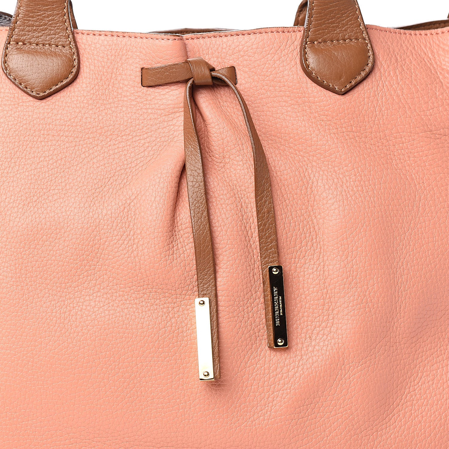 Burberry Prorsum Pebbled Calfskin Medium Studley Tote Peach Mid Camel 11 of 11