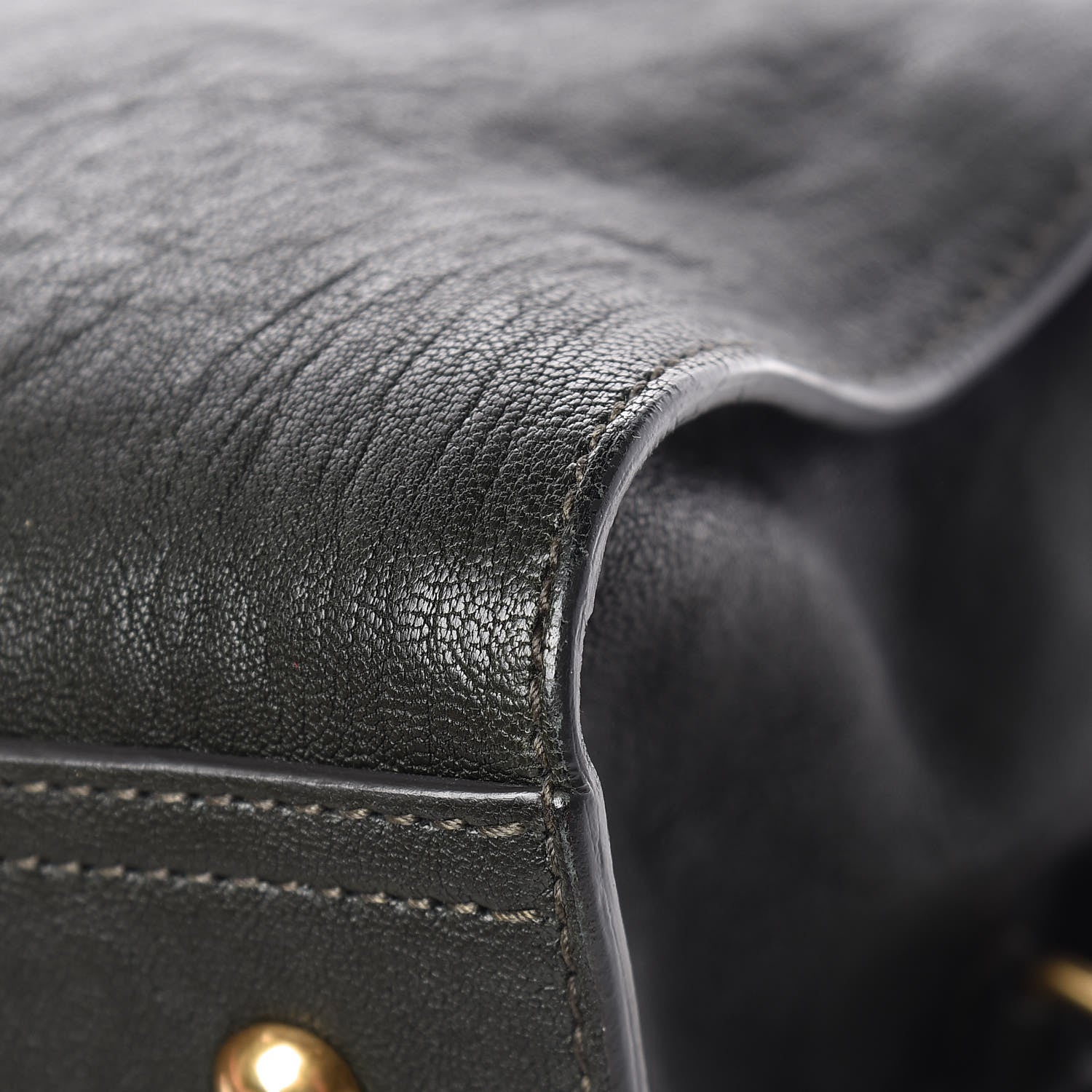 Saint Laurent Sheepskin Medium Cabas ChYc Black 11 of 14