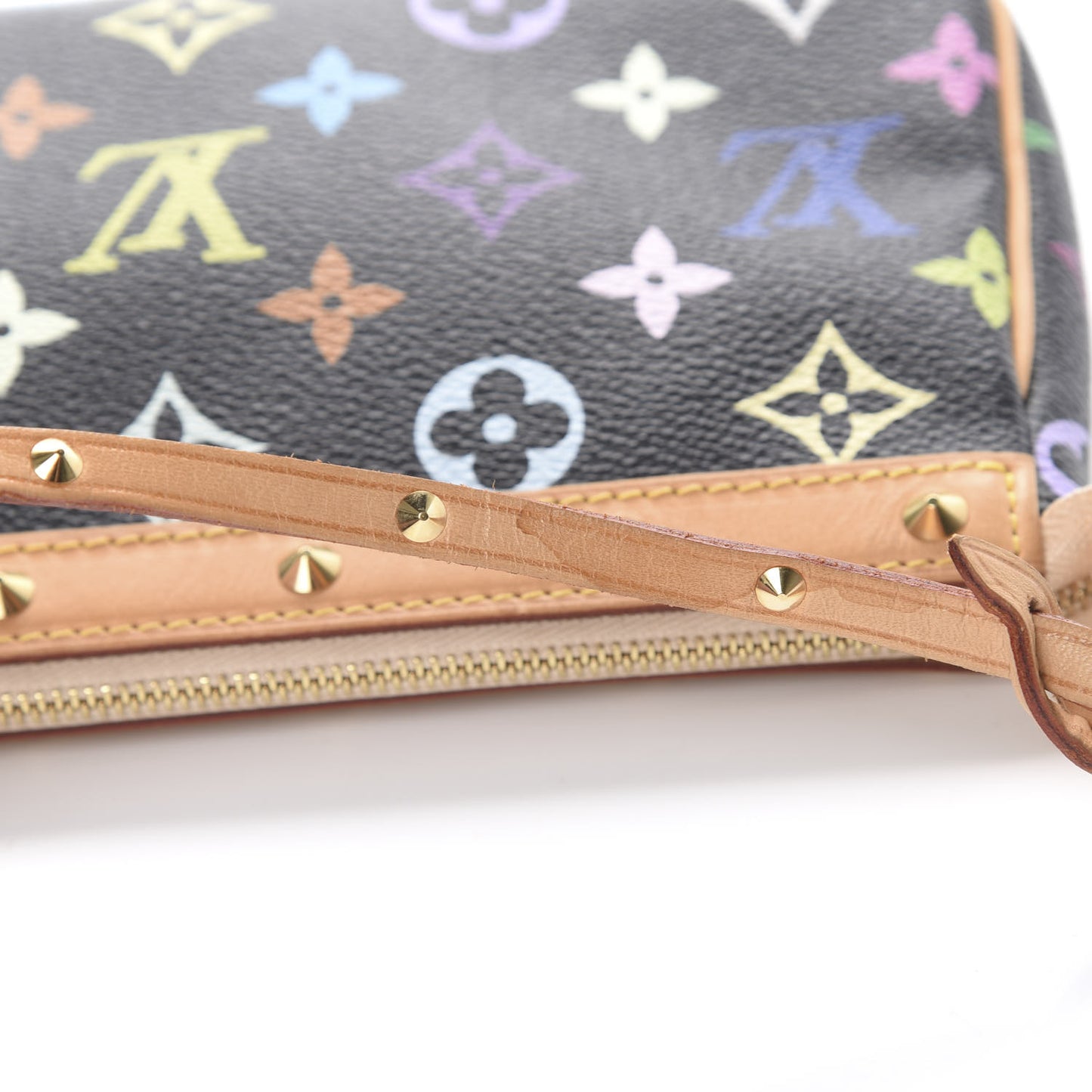Monogram Multicolor Pochette Accessories Black