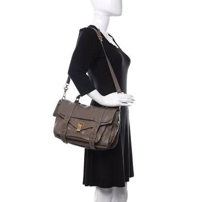 Proenza Schouler Lambskin Medium PS1 Satchel Smoke 2 of 9