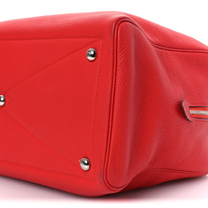 Hermes Taurillon Clemence Victoria II 43 Rouge Casaque 10 of 14