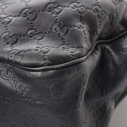 Gucci Guccissima Medium Sukey Top Handle Tote Black 12 of 14