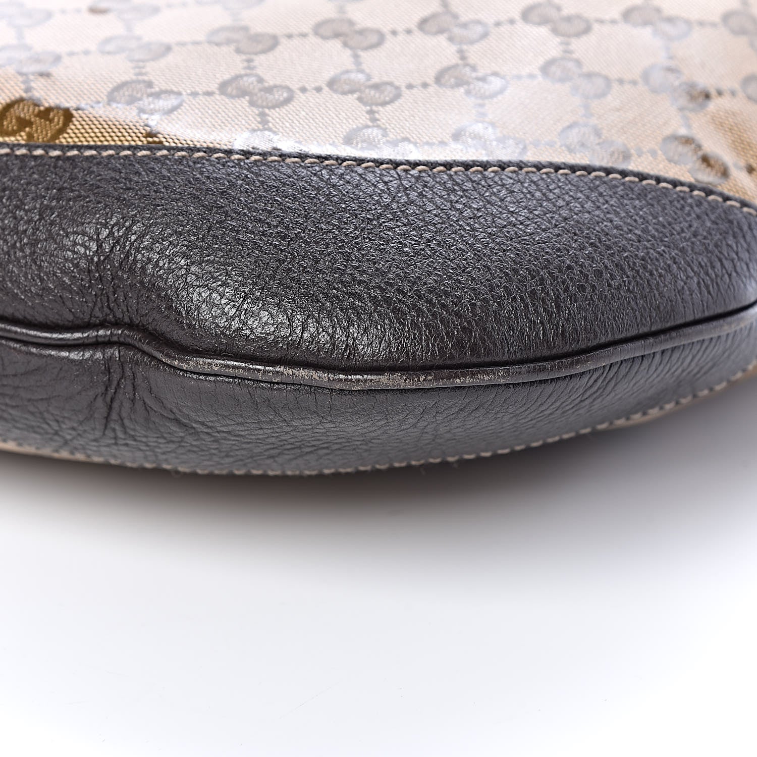 Gucci Crystal Monogram Medium Half Moon Hobo Dark Brown 11 of 11