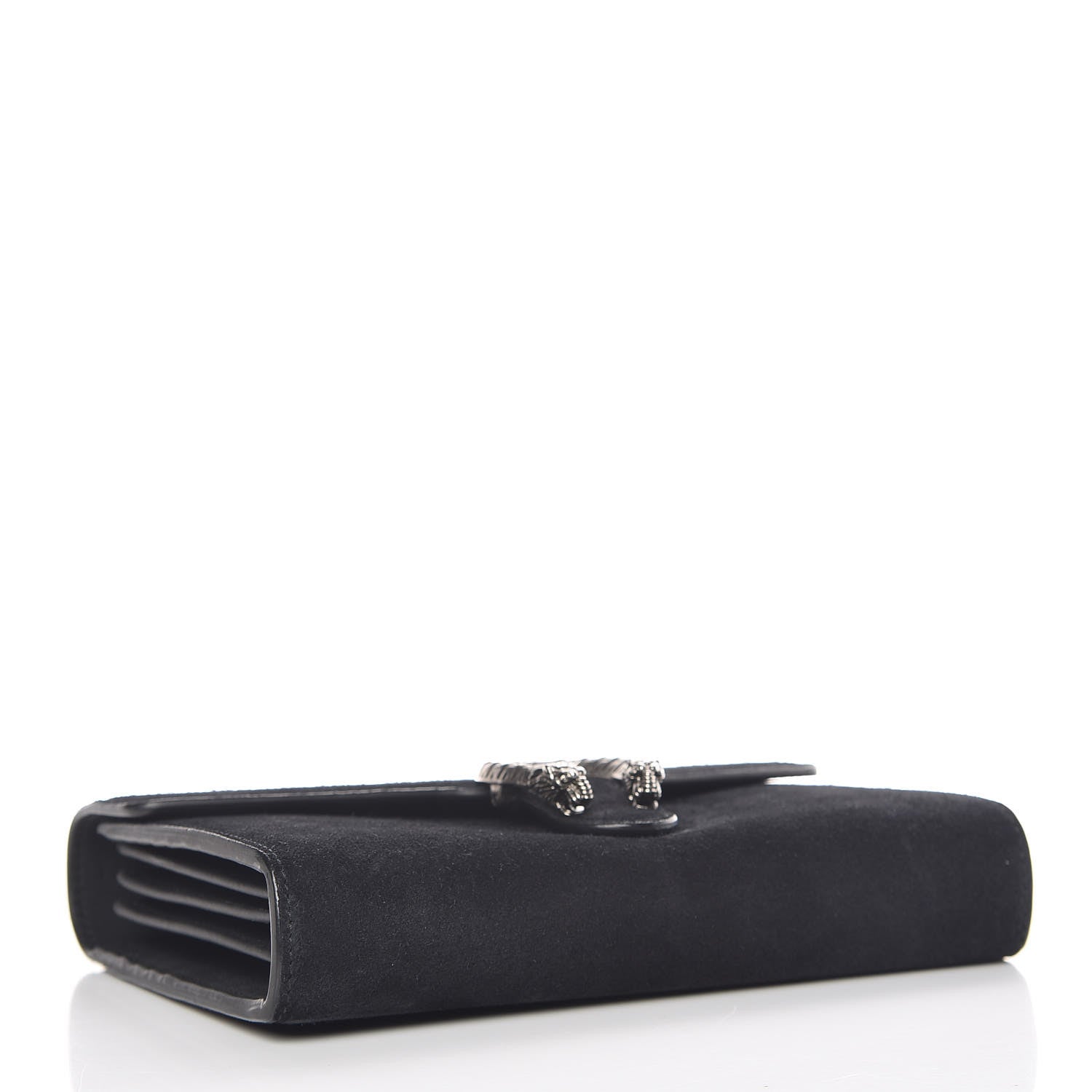 Gucci Suede Mini Dionysus Chain Wallet Black 4 of 12