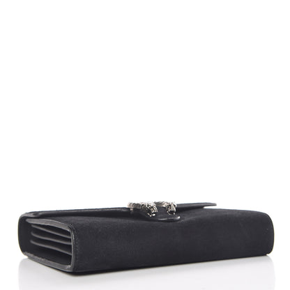 Gucci Suede Mini Dionysus Chain Wallet Black 4 of 12