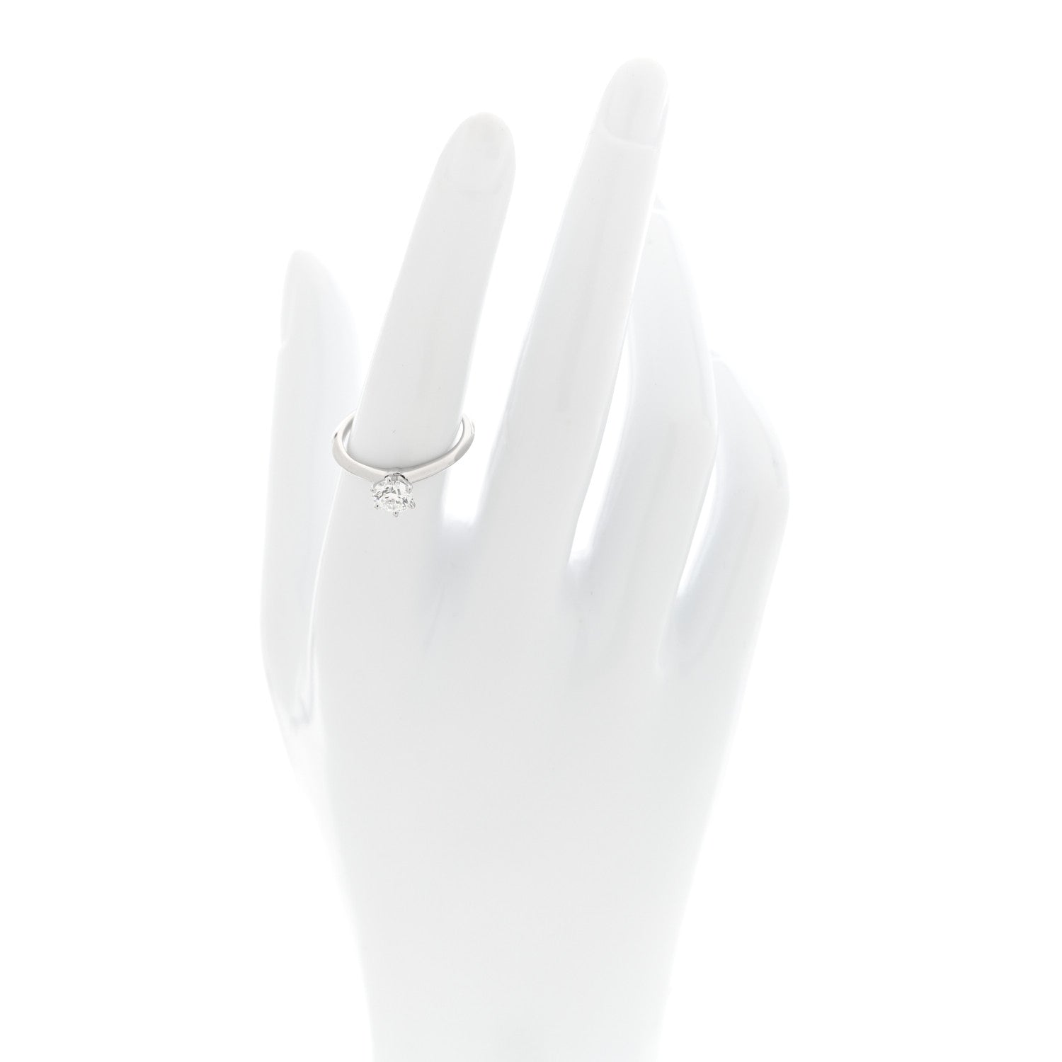 Tiffany Platinum Diamond .75ct Solitaire Engagement Ring 54 7 2 of 6