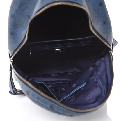 MCM Visetos Medium Sprinkle Stud Stark Backpack Blue 5 of 14