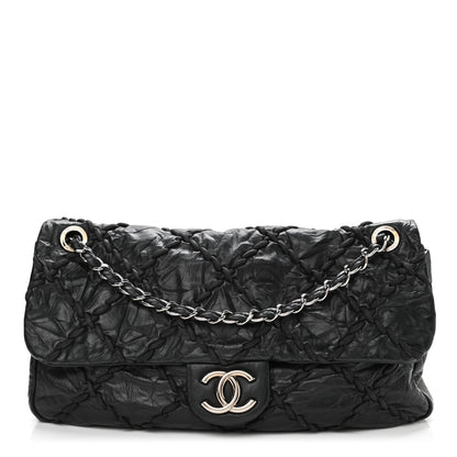 Chanel Calfskin Ultra Stitch Oversize Flap Black 1 of 12