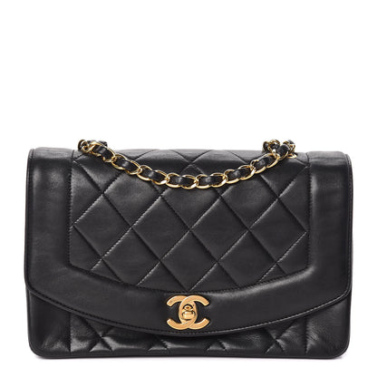 Chanel Lambskin Quilted Small Single Flap Black 1 of 13