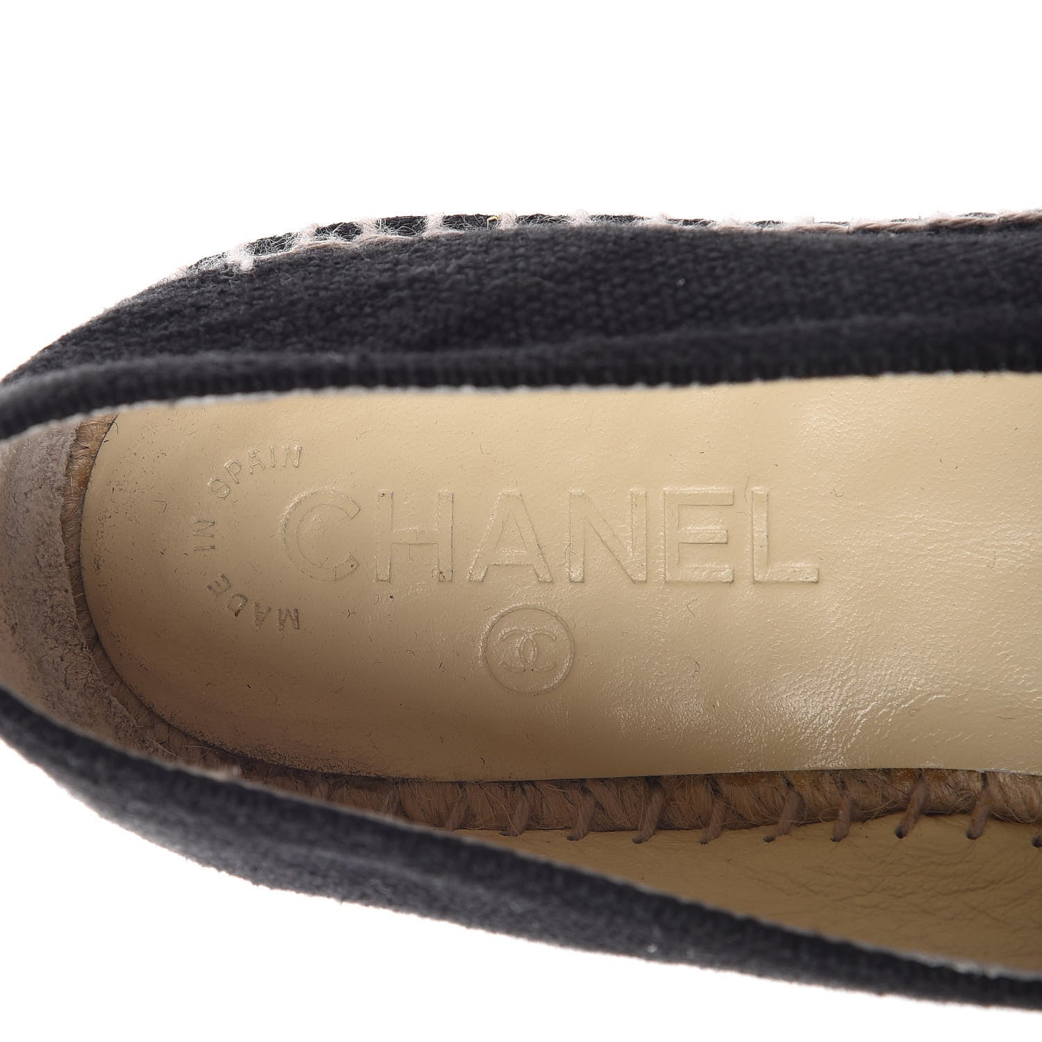 Chanel Canvas CC Espadrilles 39 Black 7 of 8