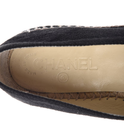 Chanel Canvas CC Espadrilles 39 Black 7 of 8