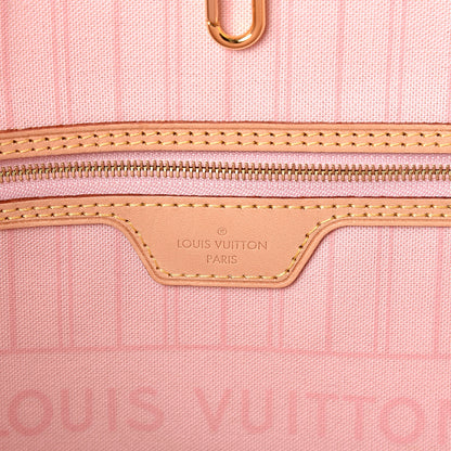 Louis Vuitton Damier Azur Neo Neverfull MM Rose Ballerine 5 of 9