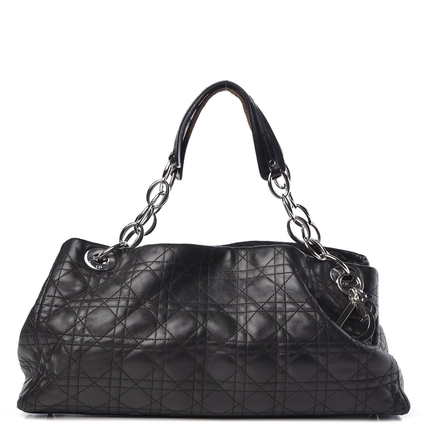Lambskin Cannage Soft East West Tote Black