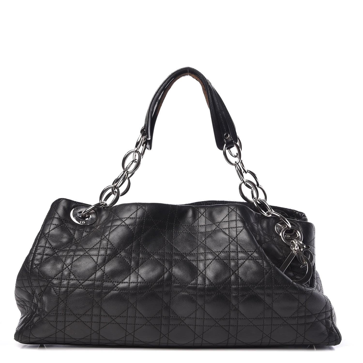 Christian Dior Lambskin Cannage Soft East West Tote Black 1 of 13