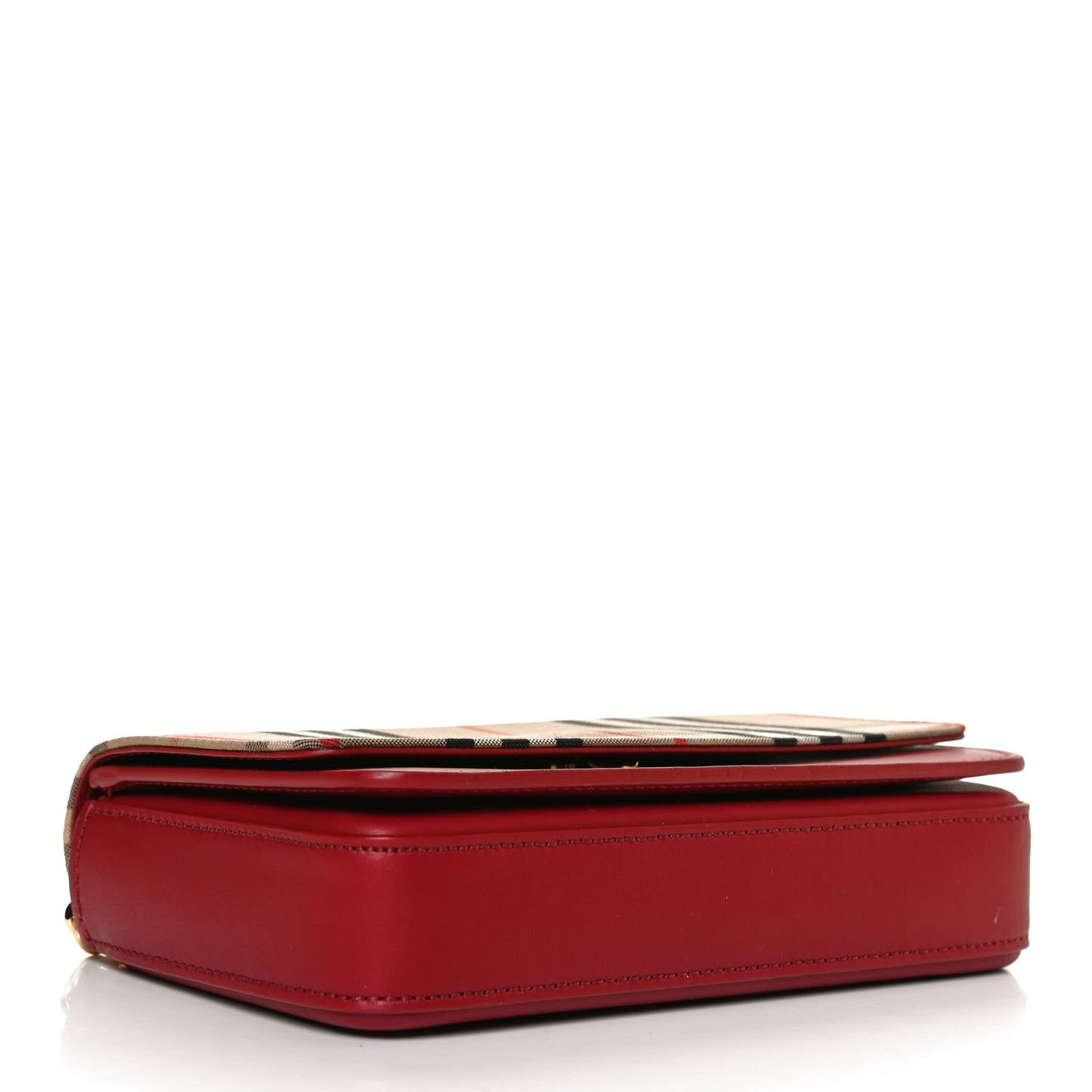 Calfskin Vintage Check Hayes Crossbody Parade Red