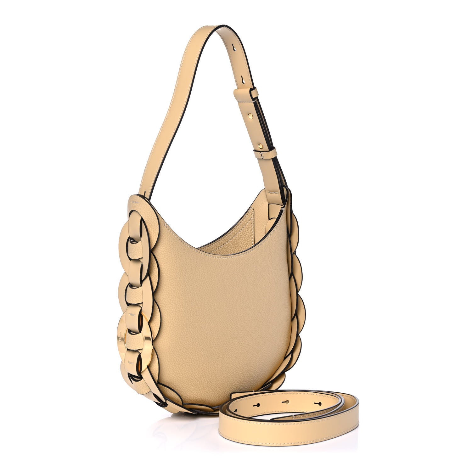 Chloe Small Grain Smooth Calfskin Small Darryl Hobo Subtle Yellow 3 of 10