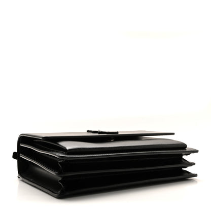 Saint Laurent Calfskin Medium Monogram Monochrome Sunset Black 4 of 10
